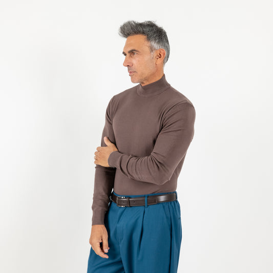 Dolcevita Mezzo Collo - Marrone