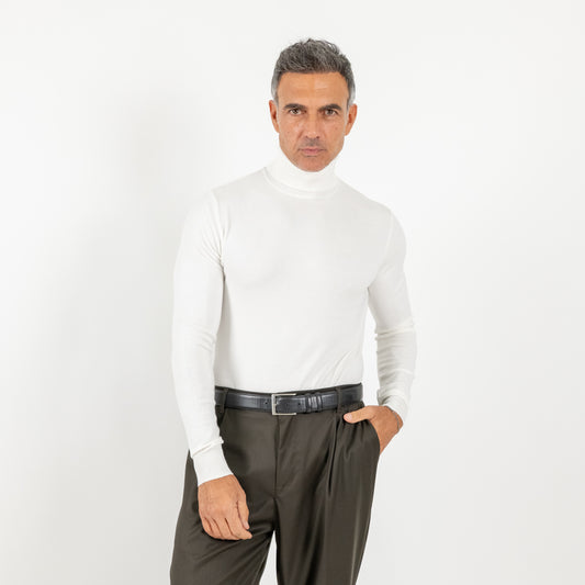 Dolcevita collo alto - Bianco