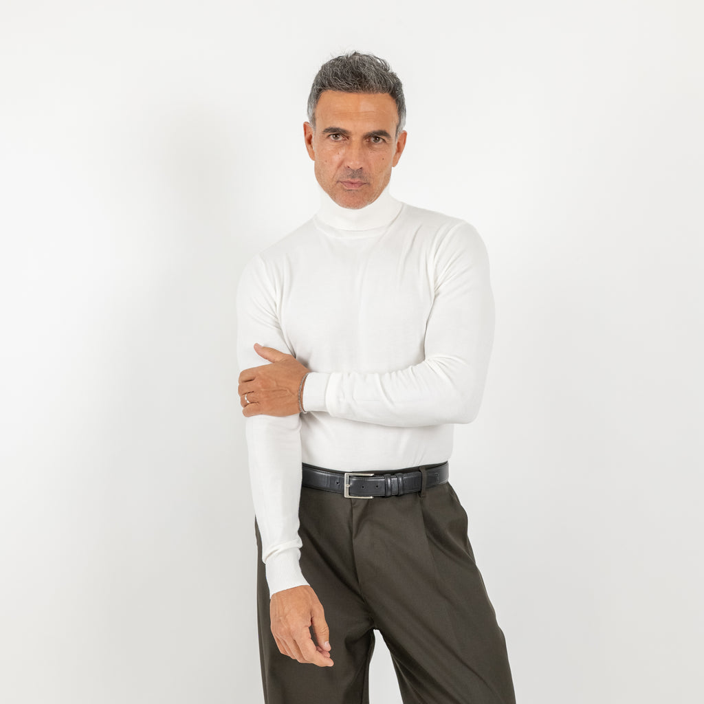 Dolcevita collo alto - Bianco