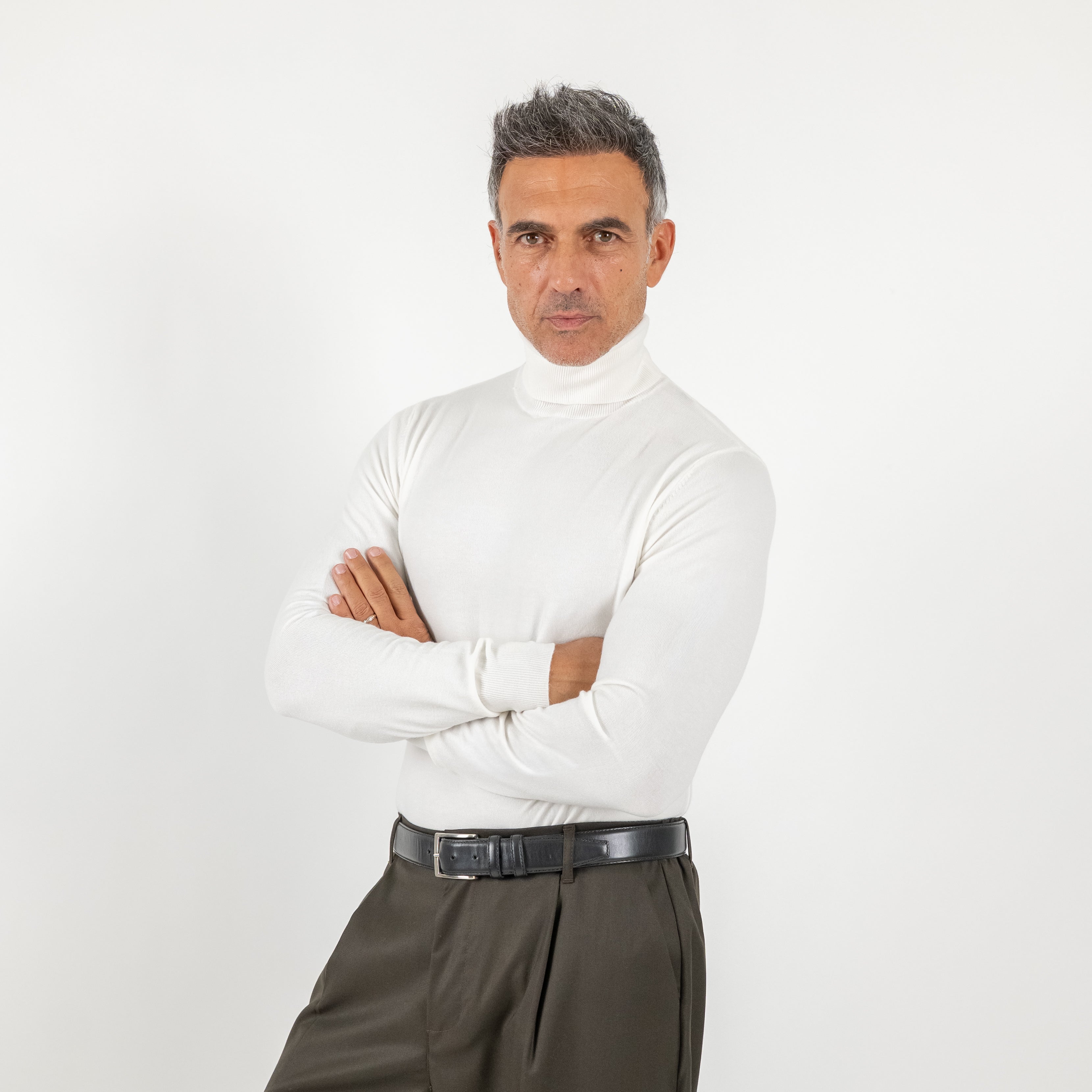 Dolcevita collo alto - Bianco