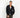 Cardigan a giacca sciallato - Nero
