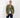 Cardigan a giacca scollo coreano - Verde Militare