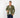 Cardigan a giacca scollo coreano - Verde Militare