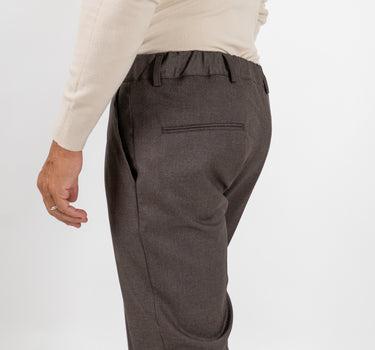 Pantalón Clásico con Pinzas - Beige 