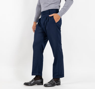 Classic Trousers with Pleats - Beige 