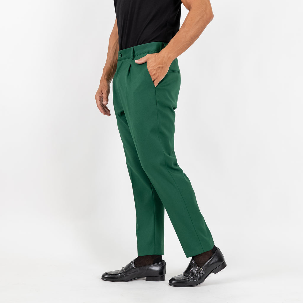 Pantalón Clásico con Pinzas - Beige 