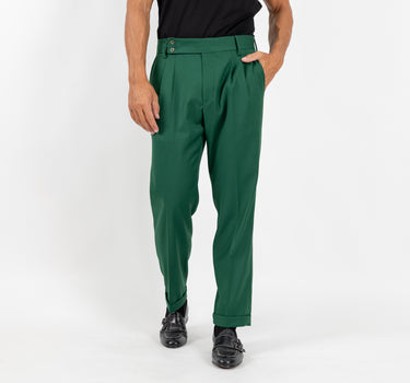 Classic Trousers with Pleats - Beige 