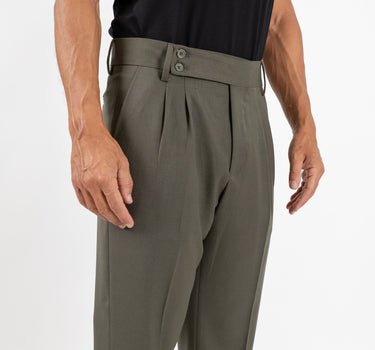 Classic Trousers with Pleats - Beige 