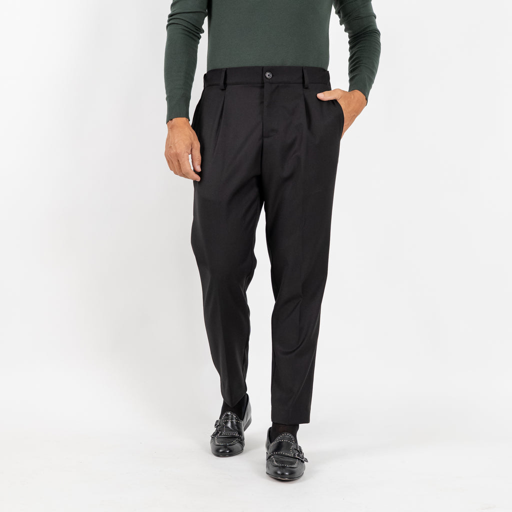 Pantalón Clásico con Pinzas - Beige 