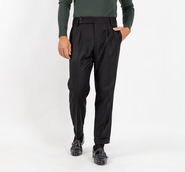 Classic Trousers with Pleats - Beige 