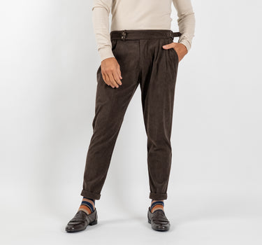 Classic Trousers with Pleats - Beige 