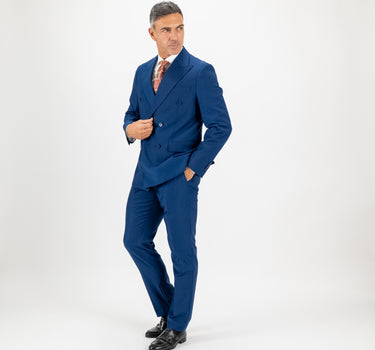 Traje cruzado con botones dorados - Biscuit