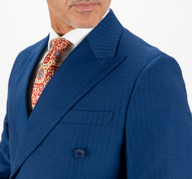 Traje cruzado con botones dorados - Biscuit