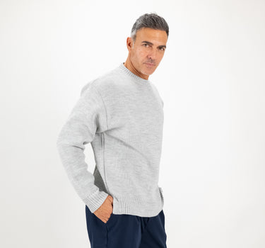 Maglione girocollo oversize - Grigio