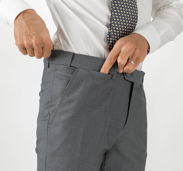 Abito monopetto con pantalone con molla - Grigio