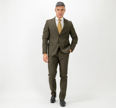 Abito monopetto con pantalone con molla - Verde Oliva