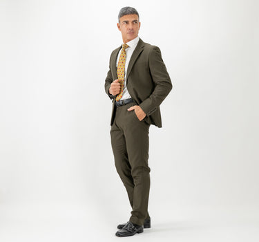 Abito monopetto con pantalone con molla - Verde Oliva