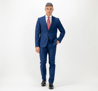 Abito monopetto con pantalone con molla - Blu Navy