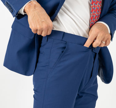 Abito monopetto con pantalone con molla - Blu Navy