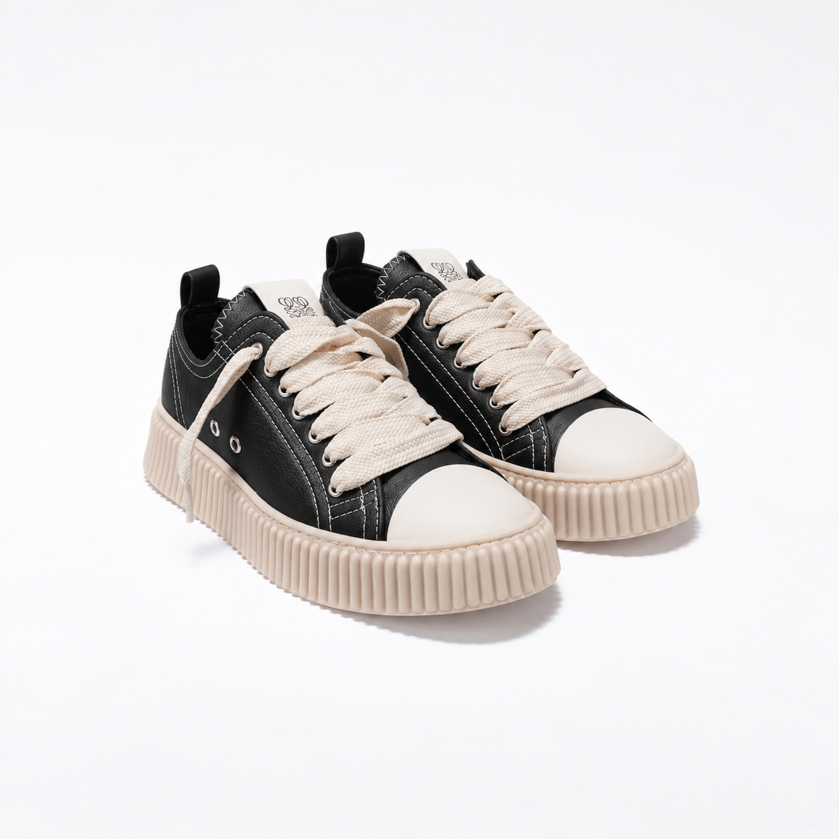 Sneaker Para Alta in Pelle – Nero