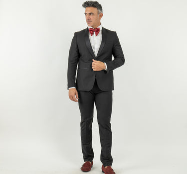 Tuxedo with Satin Effect Lapel - Black