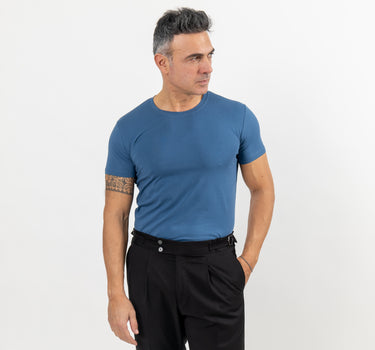 Camiseta fina slim fit - Vaqueros azules