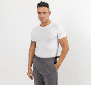 T-shirt Slim Fit Sottile - Bianco