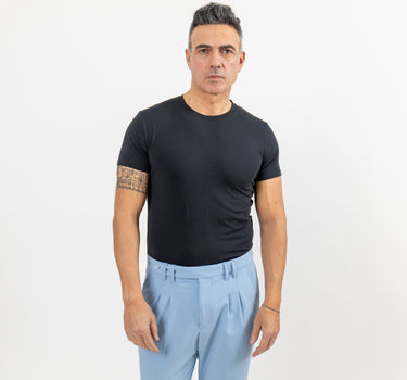 T-shirt Slim Fit Sottile - Nero