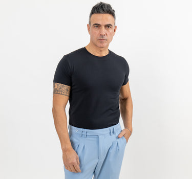 T-shirt Slim Fit Sottile - Nero