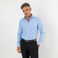 Camicia sartoriale tessuto Oxford - Celeste