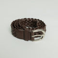 Gevlochten riem - Bruin