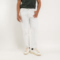 Jean sartorial uni - Blanc