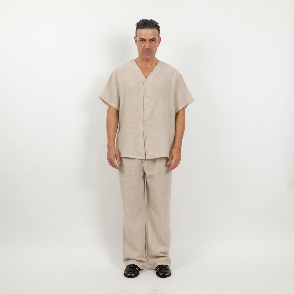 Coordinato effetto lino - Beige