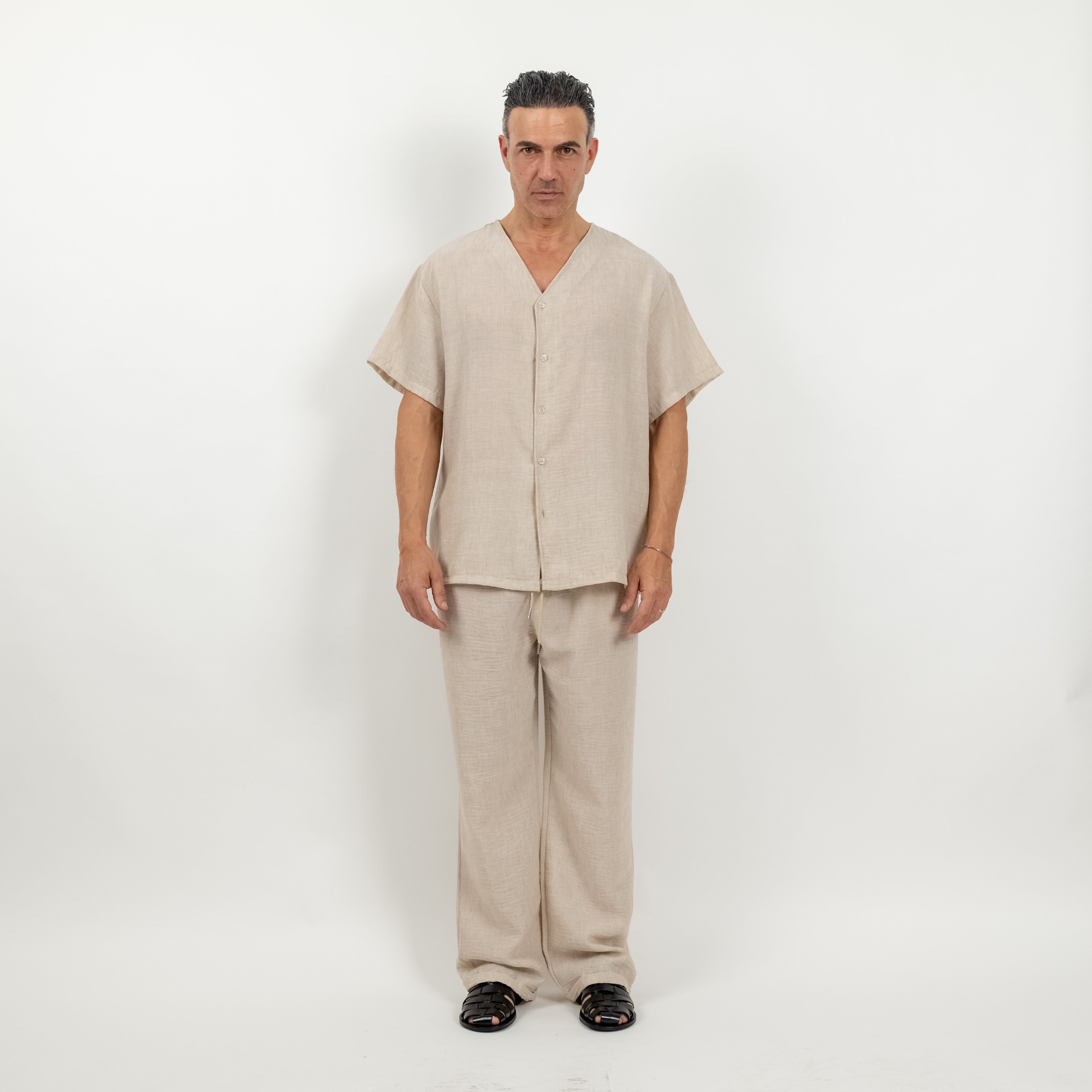 Coordinato effetto lino - Beige