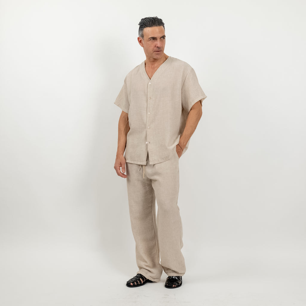 Coordinato effetto lino - Beige
