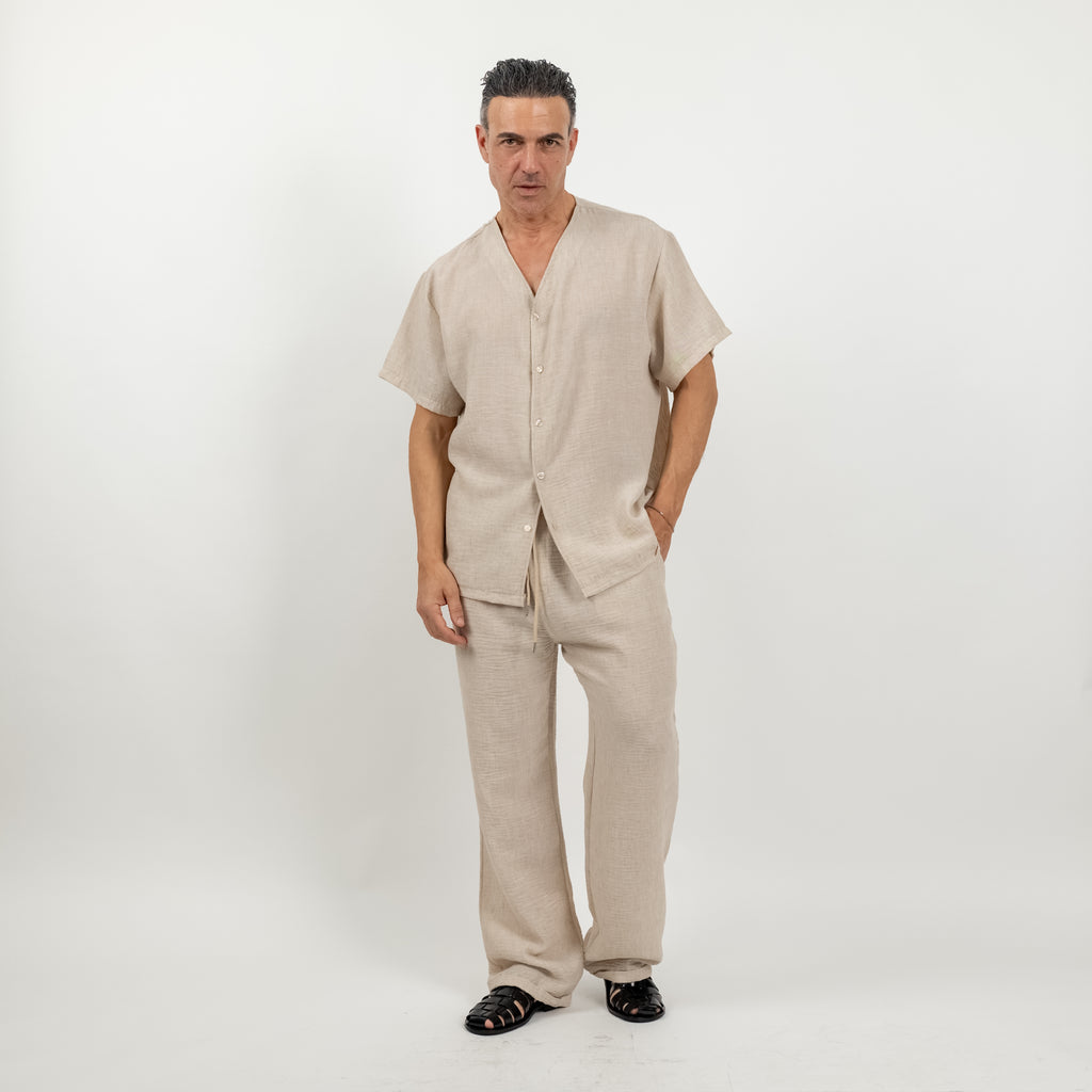 Coordinato effetto lino - Beige