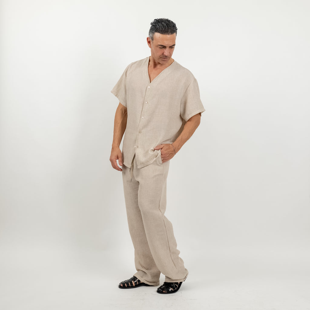 Coordinato effetto lino - Beige