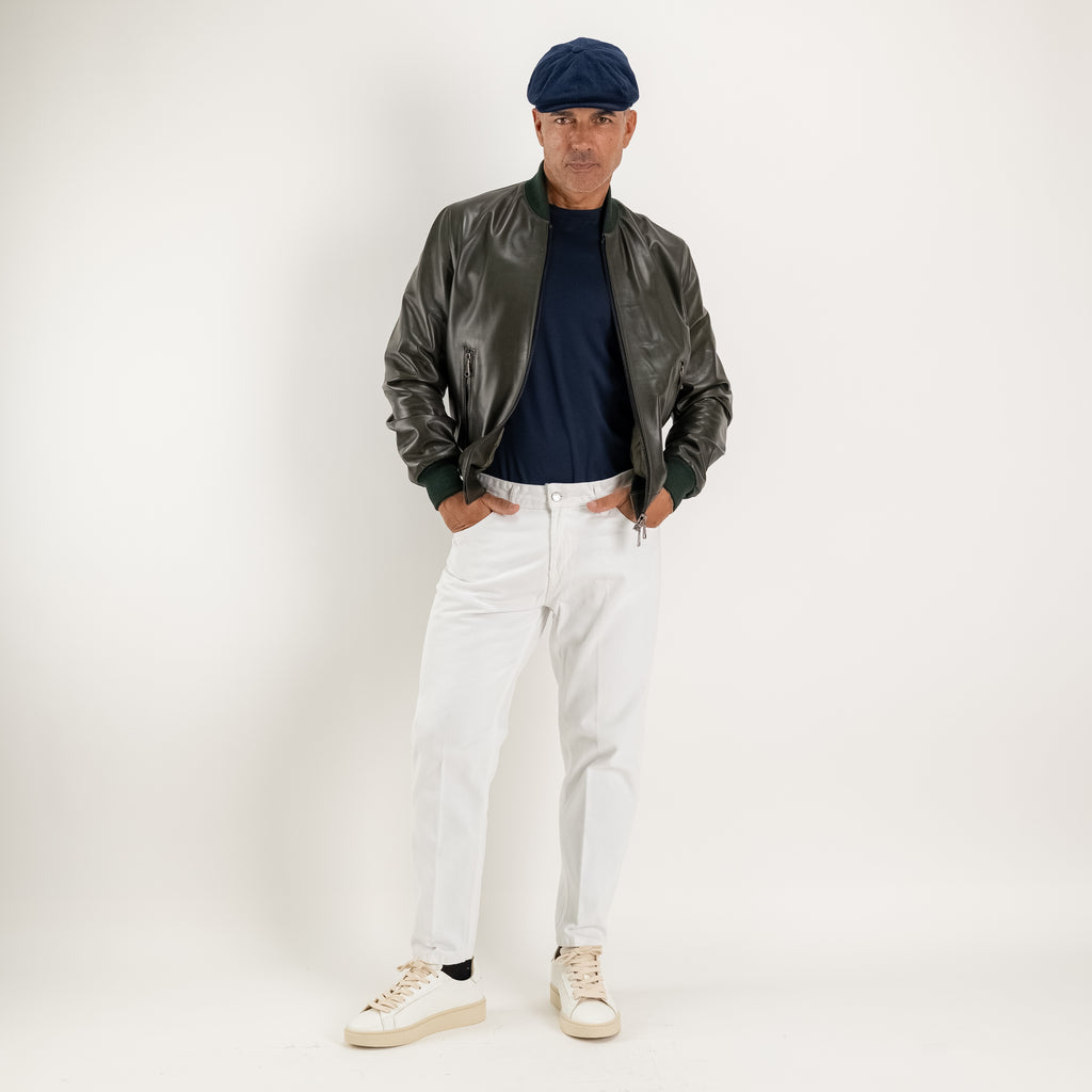 Jean sartorial uni - Blanc