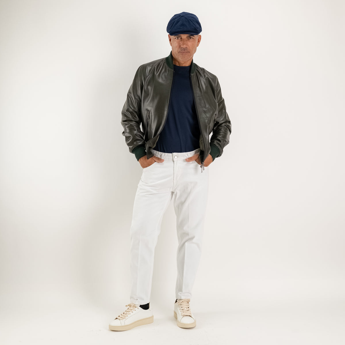 Jean sartorial uni - Blanc