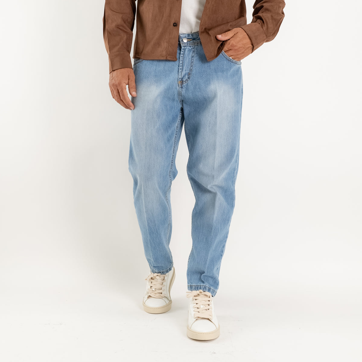 Jean sartorial coupe droite