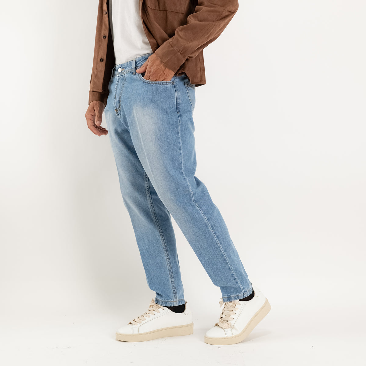 Jean sartorial coupe droite