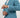 🔵Abito monopetto con pantalone con molla - Blu Pavone