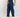 Pantalone palazzo con molla sul retro fondo largo - Blu