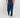 Pantalone palazzo con molla sul retro fondo largo - Blu