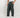 Pantalone palazzo con molla sul retro fondo largo - Verde