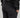 Pantalone classico con risvolto alto - Nero