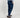 Pantalone classico con risvolto alto - Blu
