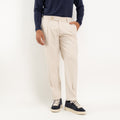 Pantalon slim fit à pinces - Beige