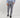 Pantalone classico con risvolto alto - Grigio
