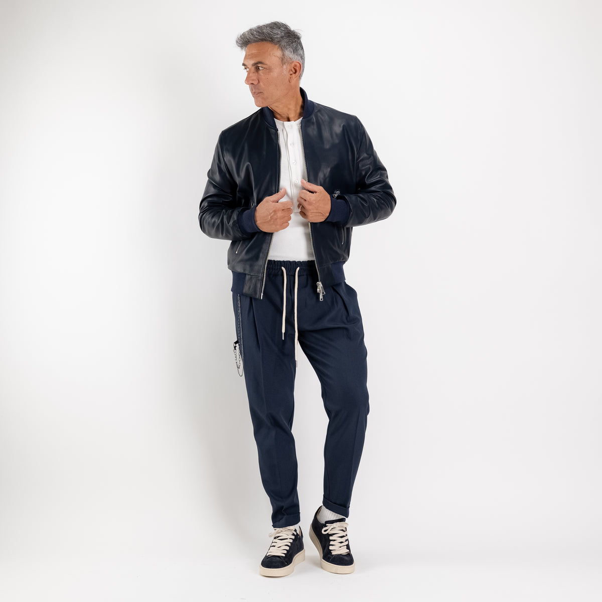 Genuine Leather College - Blue